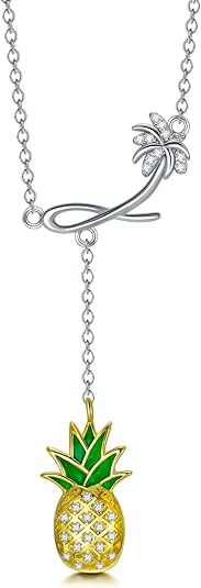 ONE: Necklace Genuine 925 Sterling Silver Style: Pineapple