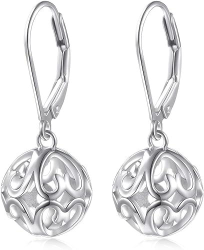 ONE: Style: HEART DROP Dangle Earrings 925 Sterling Silver