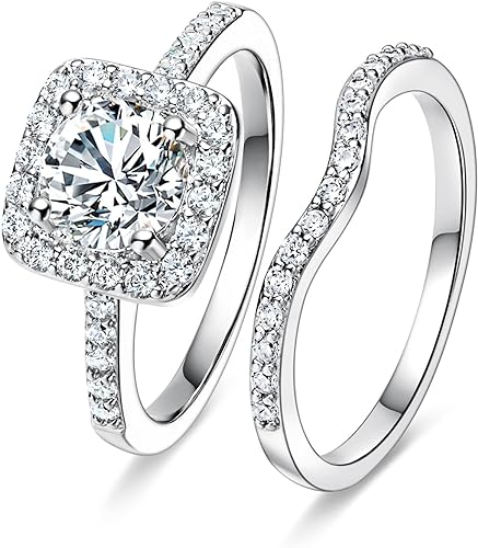 sterling silver dress rings Adjustable Women Princess Sterling Silver Diamond Cut Red Dress Engagement  Rings