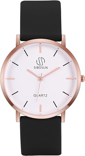 ONE: Luxury Wrist Watch Minimalist Men Square Dial Business Style Leather  Strap Quartz Analog