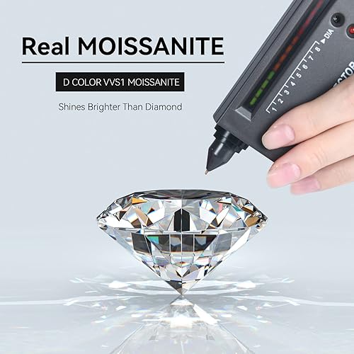 ONE PAIR: 925 Sterling Silver HOOP STUD DROP MOISSANITE Earrings Brilliant ROUND CUT HIGH QUALITY MOISSANITE DIAMOND 18 K White Gold Plated