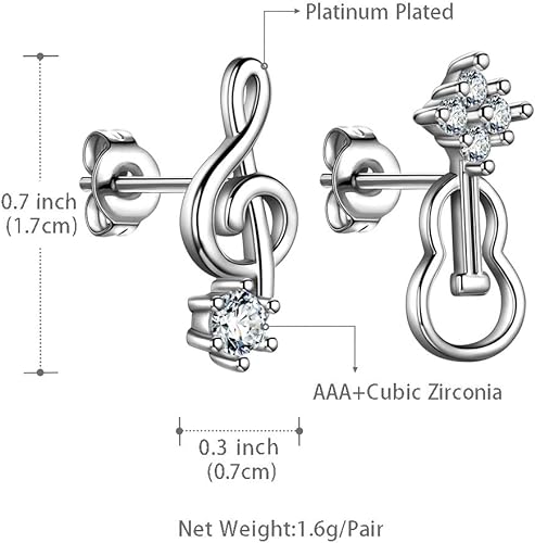 0NE: 925 Sterling Silver High Quality Ring Music Jewelry