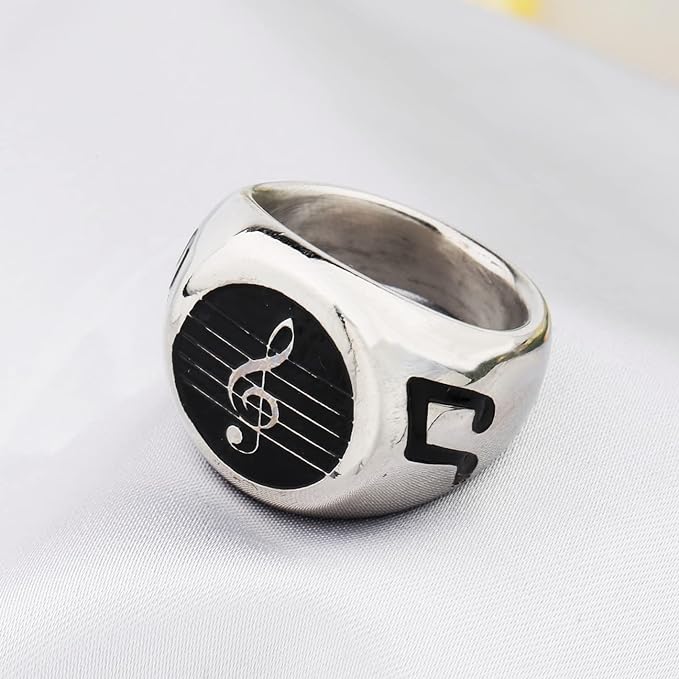 0NE: 925 Sterling Silver High Quality Ring Music Jewelry