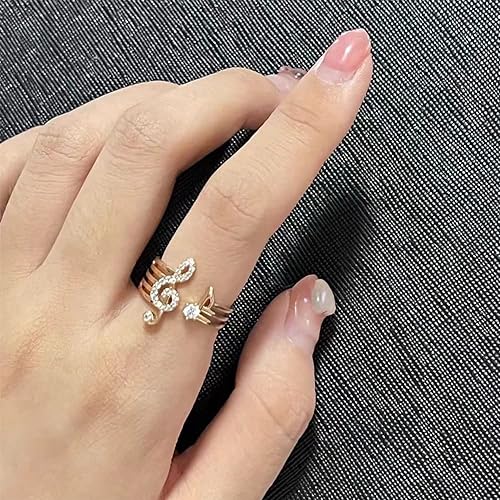 0NE: 925 Sterling Silver High Quality Ring Music Jewelry