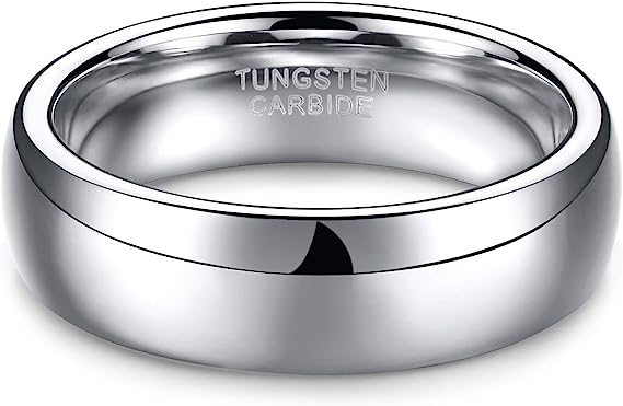 Tungsten Ring-Silver-6mm