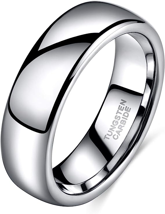 Tungsten Ring-Silver-6mm