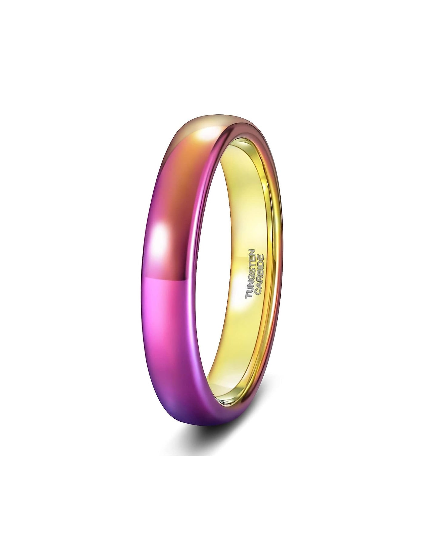 Tungsten Ring-Rainbow-4mm