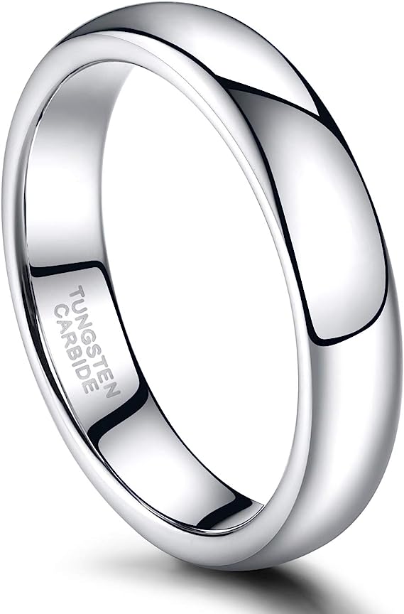 Tungsten Ring-Silver-4mm