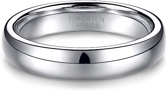 Tungsten Ring-Silver-4mm