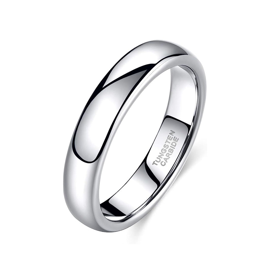 Tungsten Ring-Silver-4mm