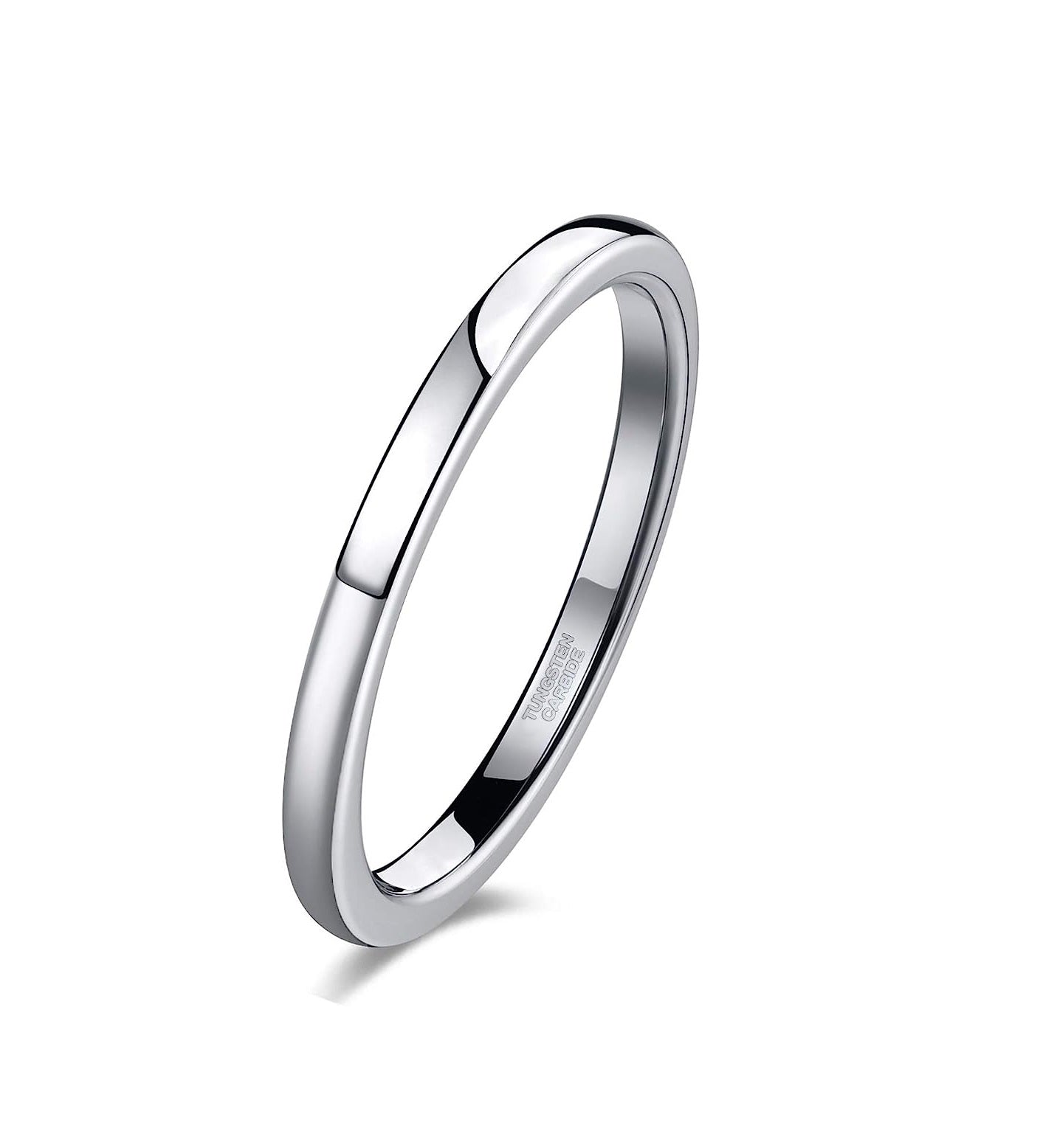 Tungsten Ring-Silver-2mm