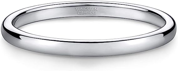 Tungsten Ring-Silver-2mm