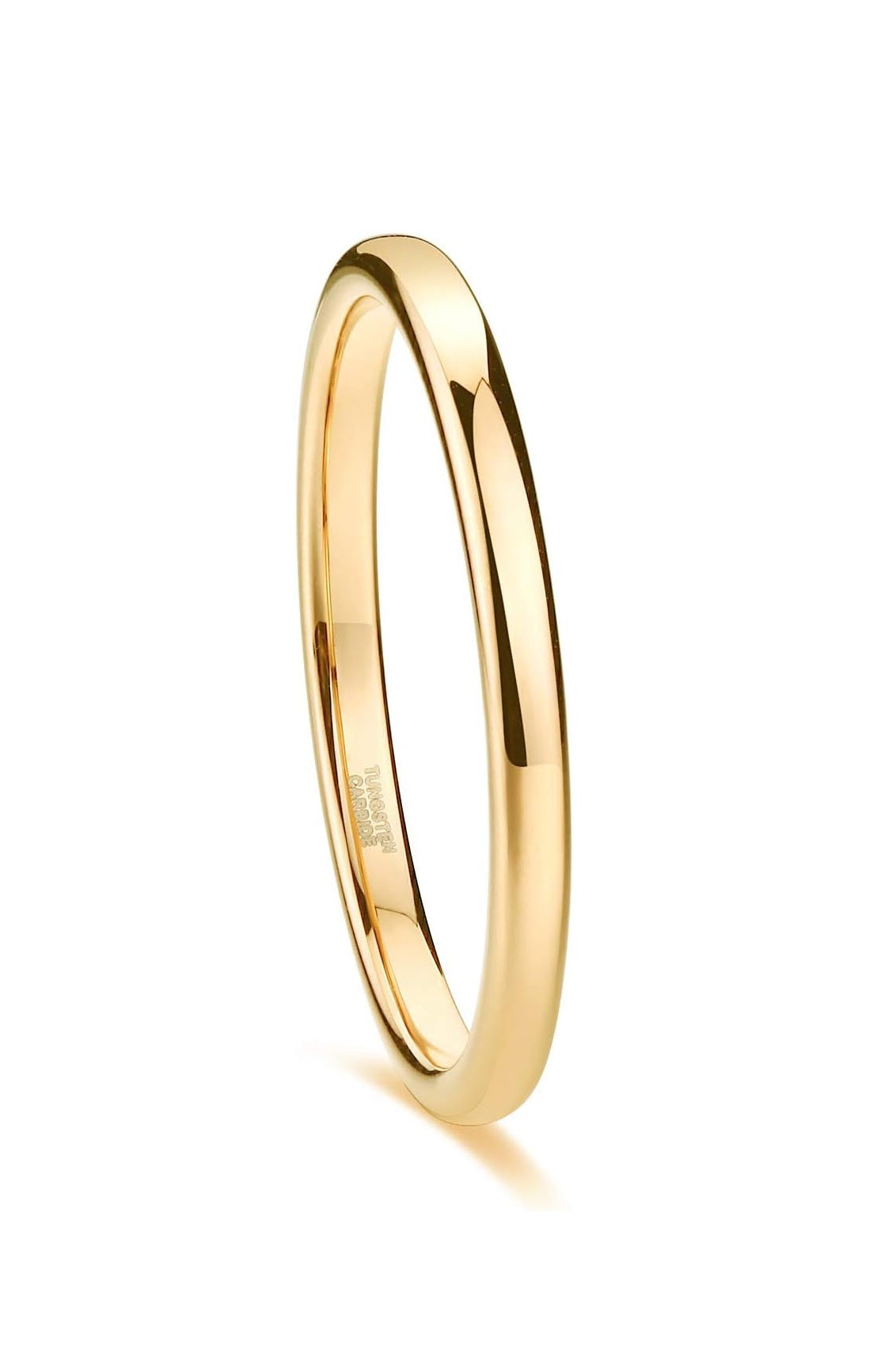 Tungsten-Ring Tungsten-Gold-2mm