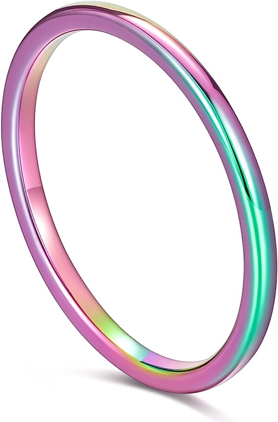 Tungsten-Ring Rainbow-2mm