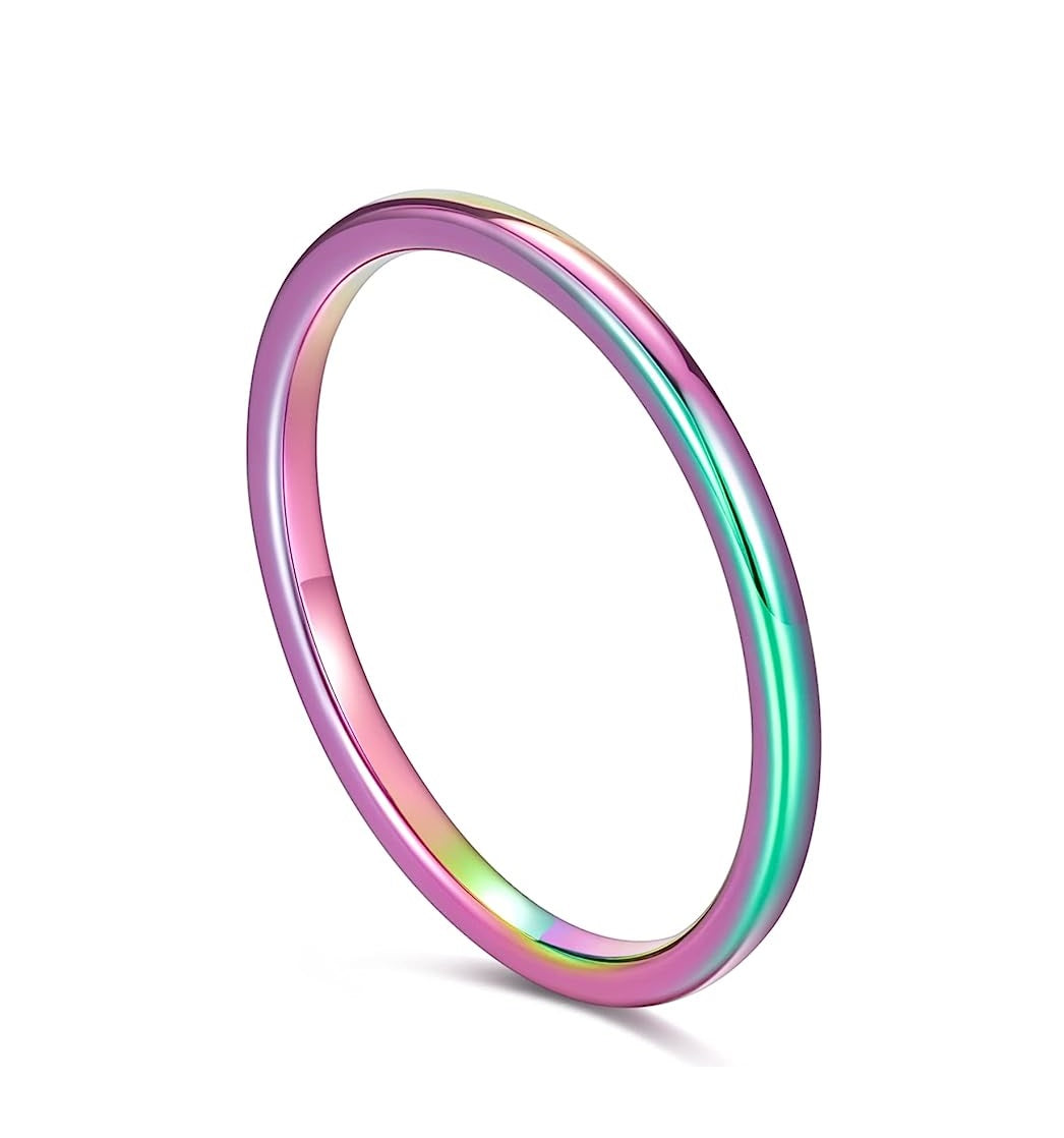 Tungsten-Ring Rainbow-2mm