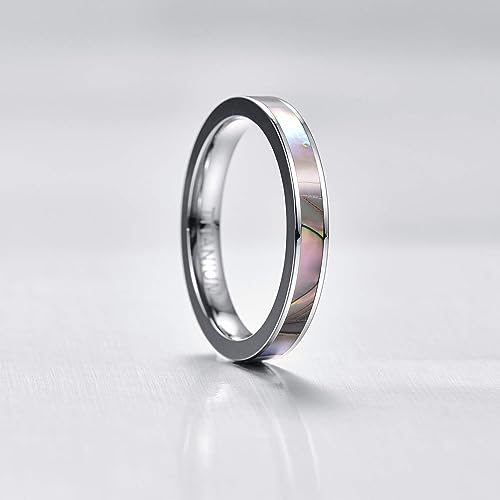 Genuine Titanium Silver 3mm Wide Ring Wedding Band High Polished Comfort Fit.