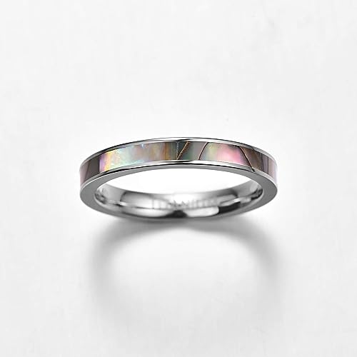 Genuine Titanium Silver 3mm Wide Ring Wedding Band High Polished Comfort Fit.