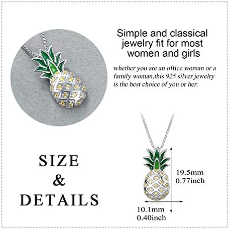 ONE:  Necklace Genuine 925 Sterling Silver Style: Pineapple