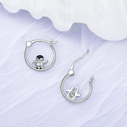 ONE:  Flower Hoops Earrings 925 Sterling Silver Jewelry CZ