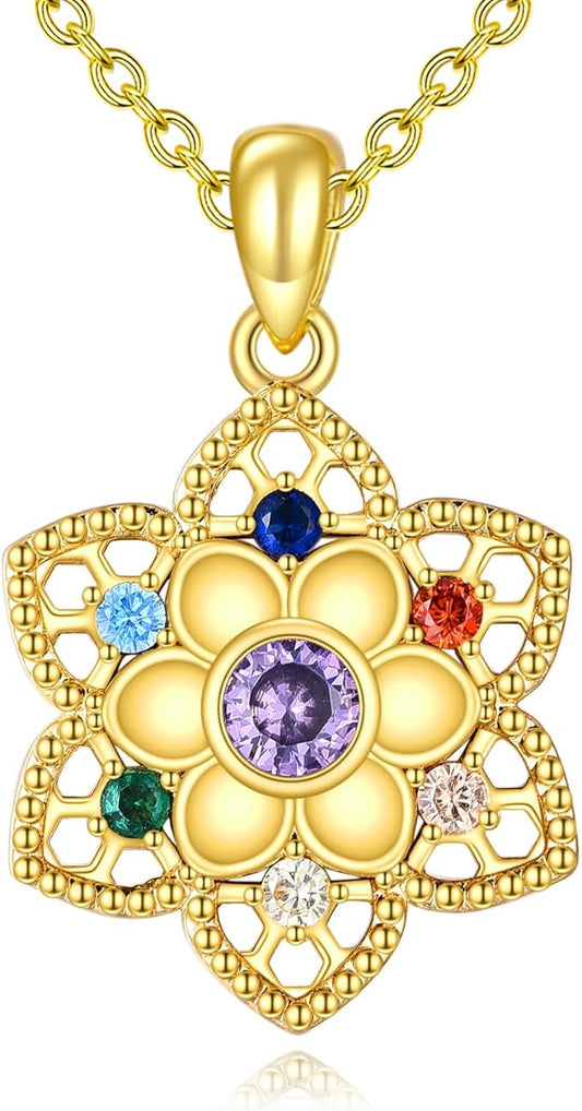 ONE :💎Color: Yoga Lotus Chakra Design Necklace💎
