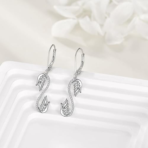 ONE PAIR:  Hoop Earrings Genuine 925 Sterling Silver Style: Lever Back Earrings STUD