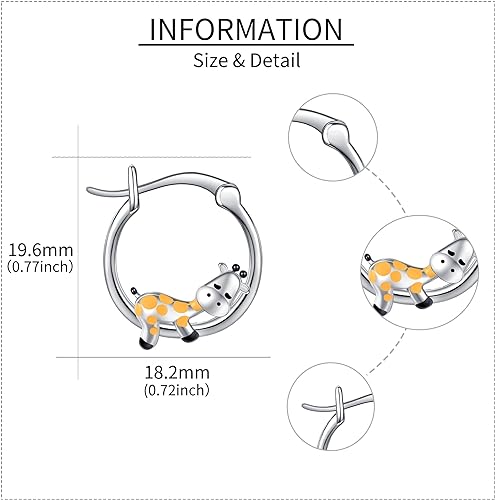 ONE: 925 Sterling Silver Hoop Earrings  Jewelry CZ