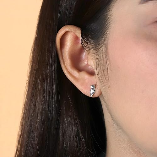 ONE PAIR:  Hoop Earrings Genuine 925 Sterling Silver STUD
