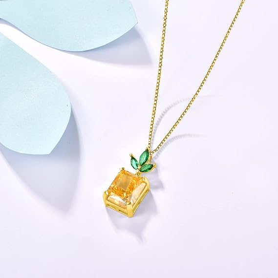 ONE:  Necklace Genuine 925 Sterling Silver Style: Pineapple