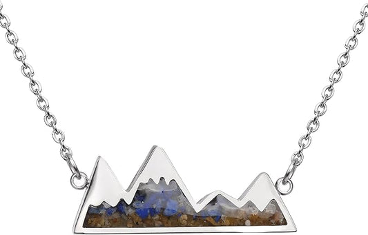 ONE: Turquoise Mountain Jewelry Stainless Steel Pendant Necklace