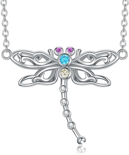 ONE :💎Dragonfly Necklace Design Pendant Necklace Fine Jewelry 💎