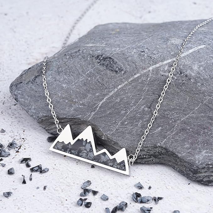 ONE: Turquoise Mountain Jewelry Stainless Steel Pendant Necklace