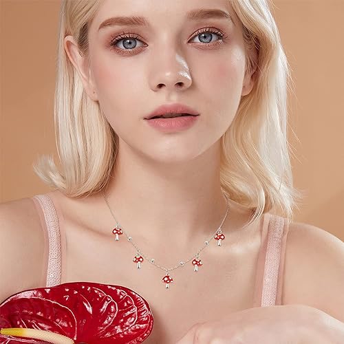 ONE: Necklace Sterling Silver Style: Mushroom