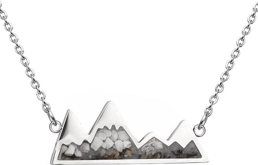 ONE: Turquoise Mountain Jewelry Stainless Steel Pendant Necklace