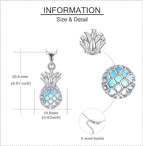 ONE:  Necklace Genuine 925 Sterling Silver Style: Pineapple