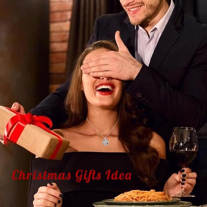 ONE: The Compass Bermuda Blue  Pendant Necklace Jewelry