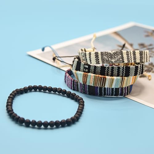 ONE: Premium 5 Pcs Bracelet Men Women, Bracelets For Men, Handmade Ankle or Wrist Bracelet Adjustable, Waterproof for Men Women
