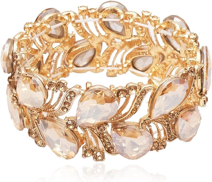 ONE: Premium Gorgeous Jewelry This Stunning bangle bracelet adorned with selected Austrian Crystal