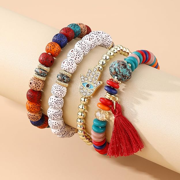 ONE: Premium Handmade New Set 4pcs Bracelet's for Women