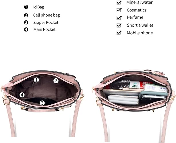 Women Fashion Handbag Tote Bag Shoulder Bag Top Handle Satchel Purse
