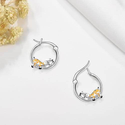 ONE: 925 Sterling Silver Hoop Earrings  Jewelry CZ
