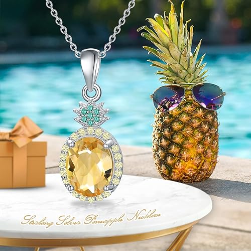 0NE:  Necklace Genuine 925 Sterling Silver Style: Pineapple