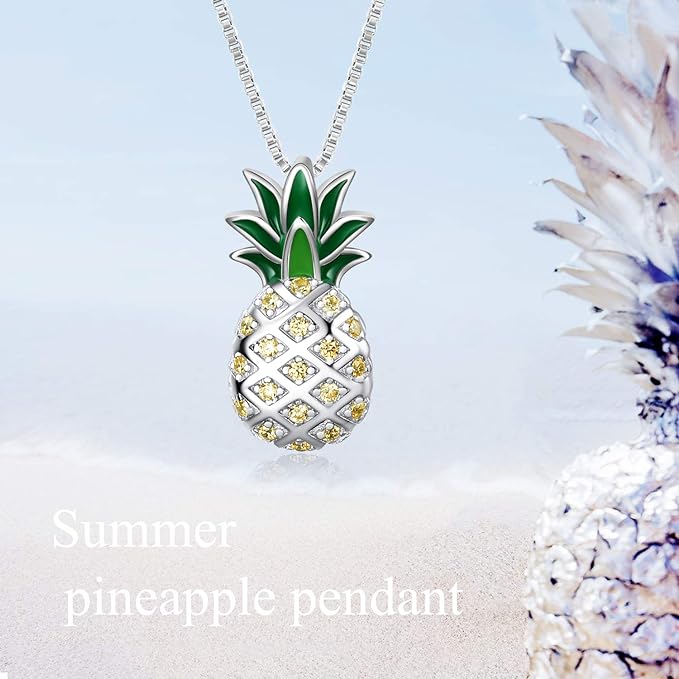 ONE:  Necklace Genuine 925 Sterling Silver Style: Pineapple