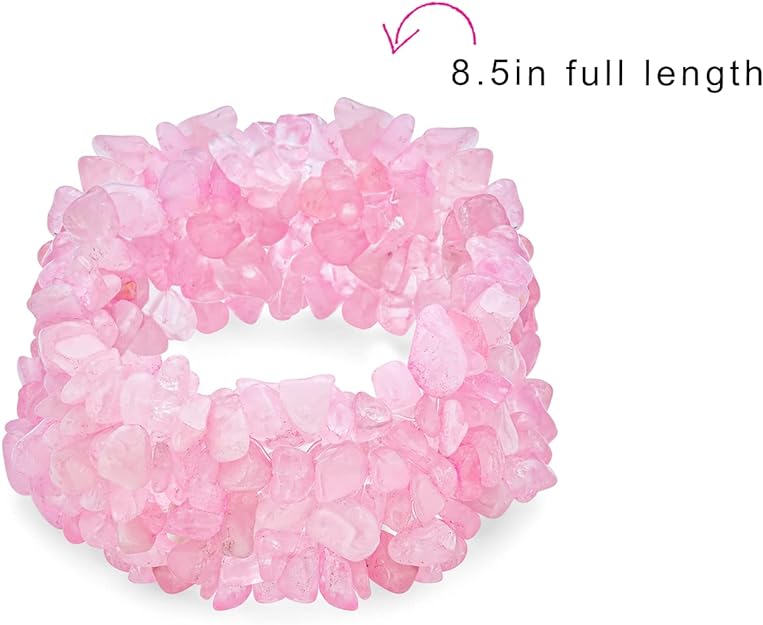 ONE: Premium Gorgeous chunky stretch bracelet pink chip