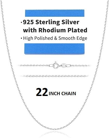 ONE: Solid 24K Real Gold Over 925 Sterling Silver Chain Jewelry 22 INCH GOLD CHAIN