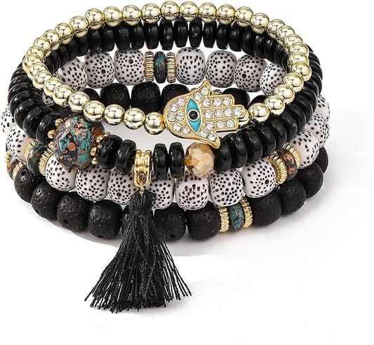 ONE: Premium Handmade New Set 4pcs Bracelet's for Women