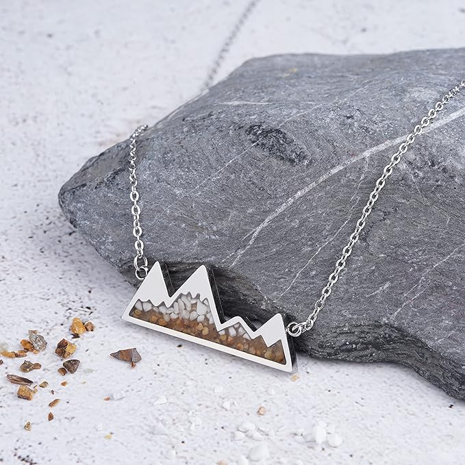 ONE: Turquoise Mountain Jewelry Stainless Steel Pendant Necklace