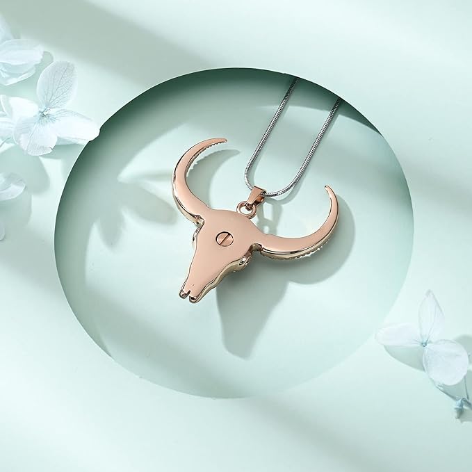 ONE:  Bull Skull Necklace Jewelry.