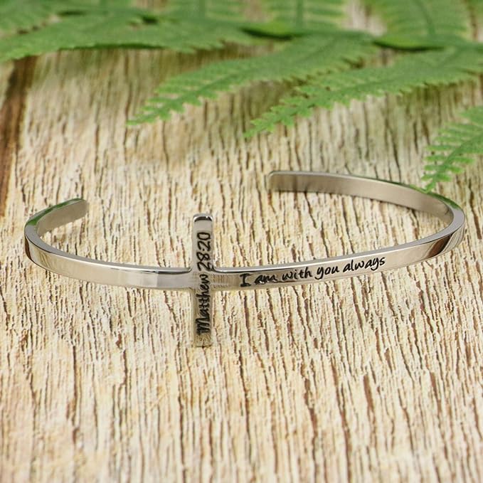 ONE: Premium Cross Bracelet Made of Stainless Steel of Titanium Steel (316L surgical steel)