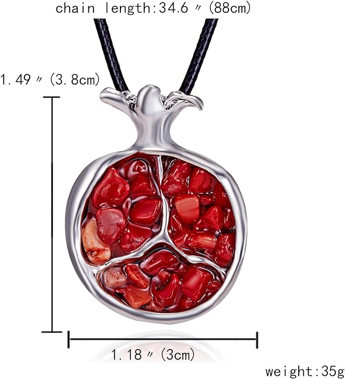 ONE: Necklace Sterling Silver Style:  Pomegranate