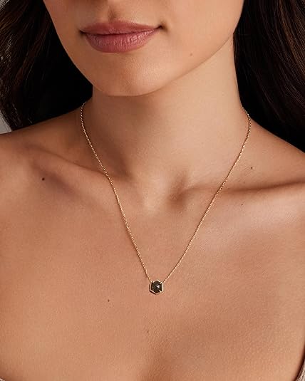 ONE: Handmade Healing Gemstone 14K Yellow Gold Plated  Pendant Necklace Labradorite